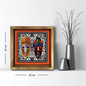 3030AHS-065 Multicolor Decorative Framed MDF Painting