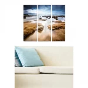 MDF2444040 Multicolor Decorative MDF Painting (3 Pieces)