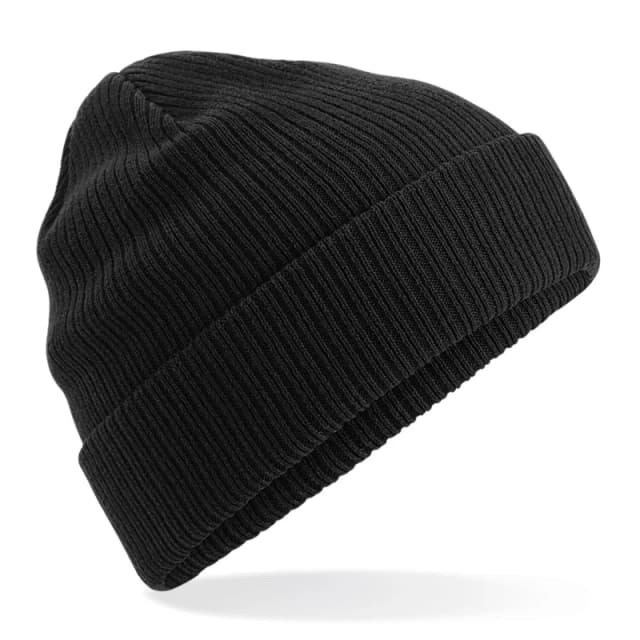 Beechfield Beechfield Men Cotton Beanie in Black One Size Male 5059269517311