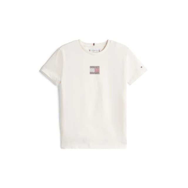 Tommy Hilfiger Kids Diamante T-Shirt Ivory YAB female 12Y