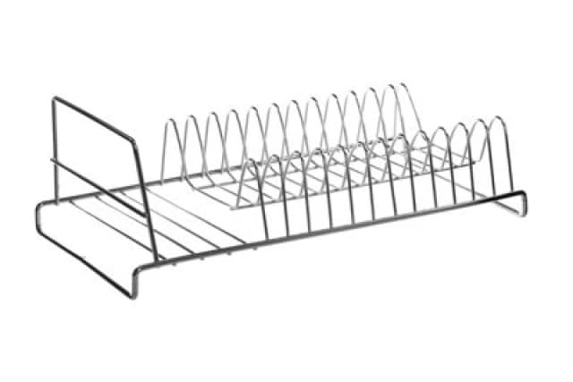 Interiors by Premier Chrome Rectangular Dish Rack Silver