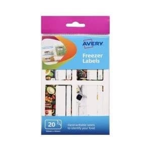 Avery Freezer Labels 64 x 44mm Permanent Adhesive Pack of 20 Labels