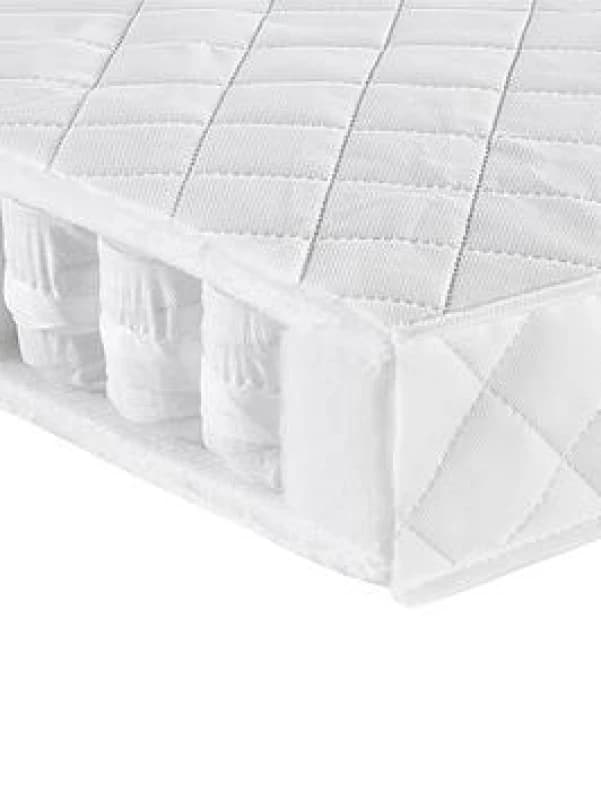 Babymore Pocket Sprung Cot Mattress 120 x 60 x 10 CM, White SP60
