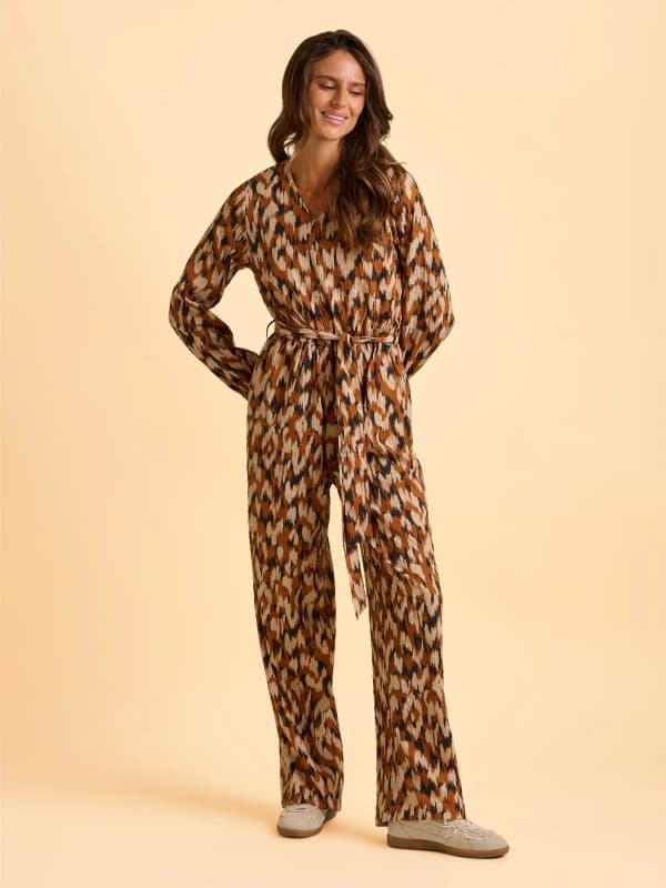 Brakeburn Selenna Jumpsuit Jumpsuits UK 08 Brown 33562505000