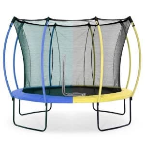 Plum 10ft Colours Springsafe Trampoline and Enclosure