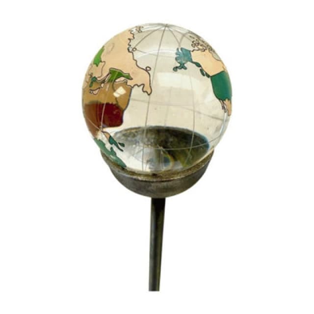 Poppy Forge 4 Feet Coloured World 60mm Marble Pin Garden Art (Pack Of 3) - Bare Metal/ready To Rust