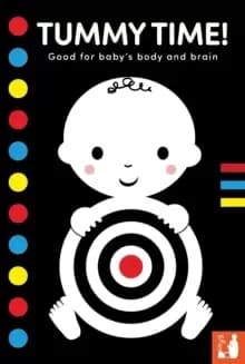 Tummy Time! : A high-contrast fold-out book with mirror for babies