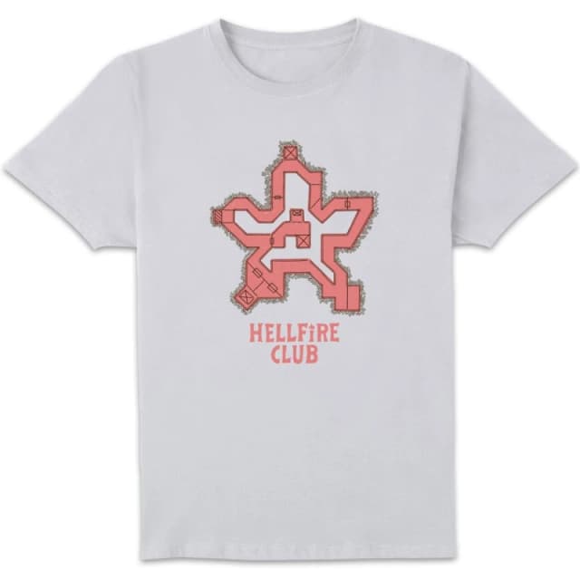 Stranger Things Map Unisex T-Shirt - White - S