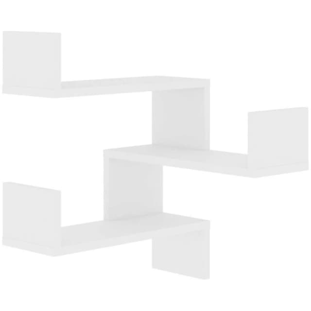 VIDAXL Vidaxl - Wall Corner Shelf White 40x40x50cm Engineered Wood 8720286596418