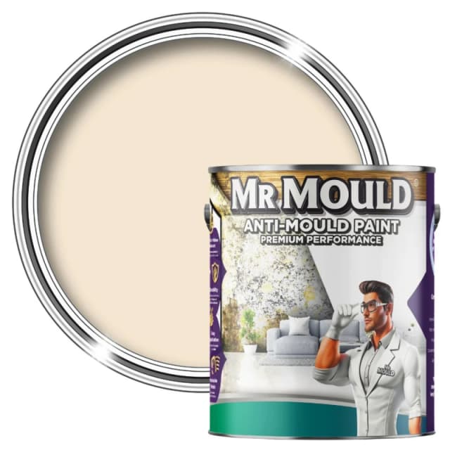 MR MOULD Anti-Mould Paint - 1L - Best Anti Mould Protection Paint for all Interior Walls & Ceilings in Magnolia Magnolia Unisex 1L