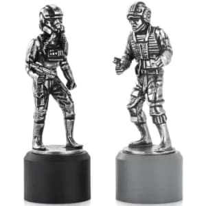 Royal Selangor Star Wars Chesspiece Rebel Pilot and Imperial Pilot (Rook)
