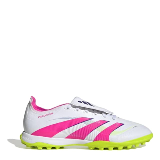 adidas Predator League Fold-Over Tongue Astro Turf Football Boots White/Pink male 7.5 (41.3)