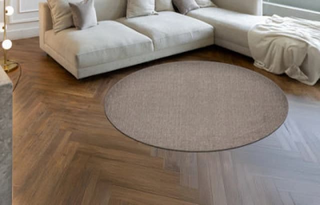 RugsX Carpet Casablanca Loop Circle Brown Loop, Soft Circle 80 Cm