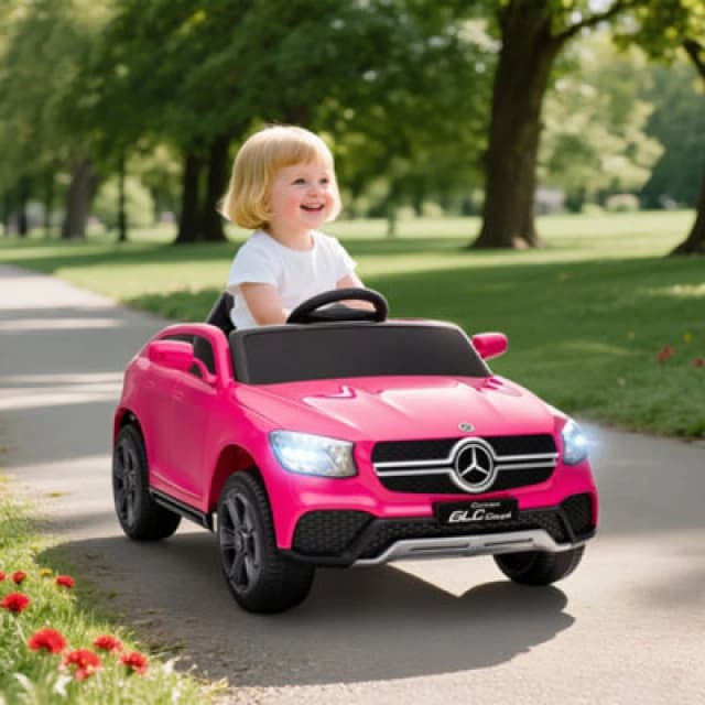 AIYAPLAY Mercedes-Benz GLC Licensed Kids Ride on Car with Remote, Pink 370-391V70PK
