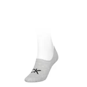 Calvin Klein Klein 1 Pair Logo Foot Socks Womens - Grey