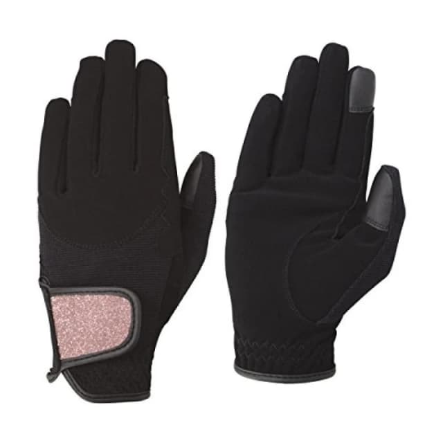 Hy5 Mens Roka Riding Gloves in True Black Size: XL True Black Male XL