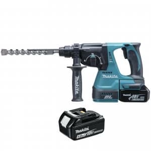 Makita DHR243 18v Cordless LXT Brushless SDS Hammer Drill 2 x 4ah Li ion Charger Case