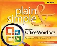 microsoftr office word 2007 plain and simple