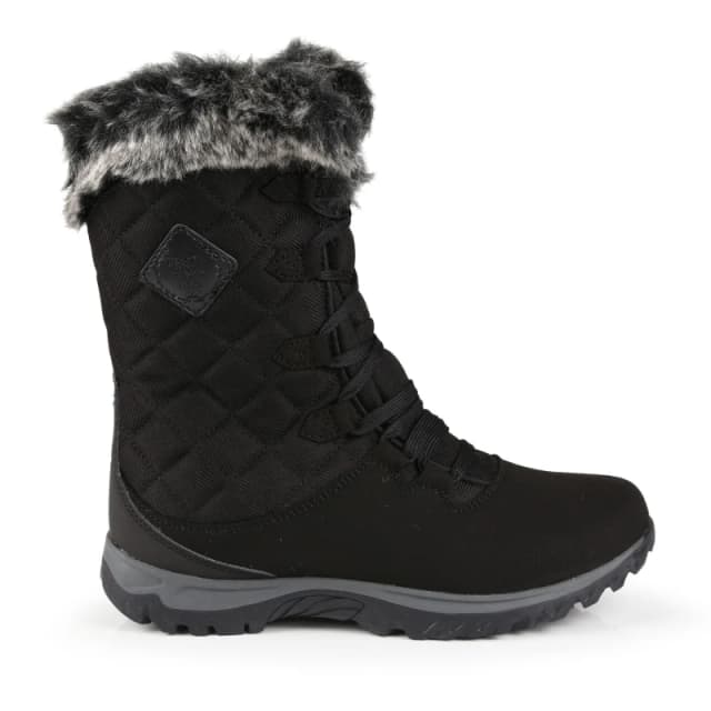 Regatta Womens Newley Thermo Winter Quilted Snow Boots UK Size 6 (EU 39) Black/Briar RWF636-3MX-6