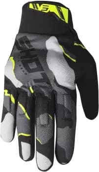 Shot Drift Camo Motocross Gloves, yellow, Size 3XL, yellow, Size 3XL