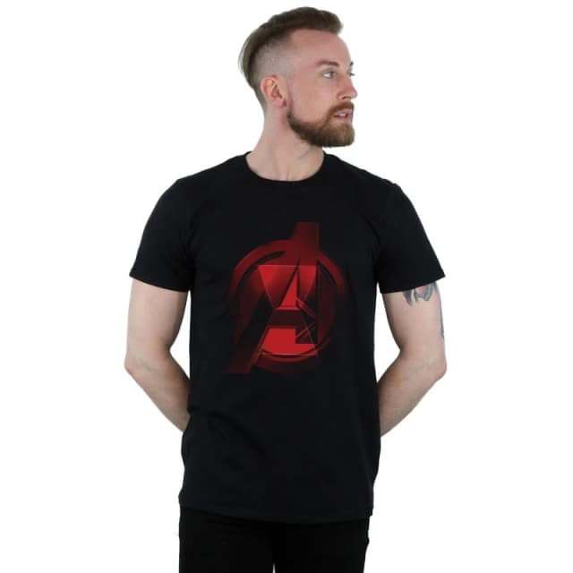 Marvel Marvel Men Black Widow Movie Avengers Logo T-Shirt Size: Small Black S Male 5059400771688
