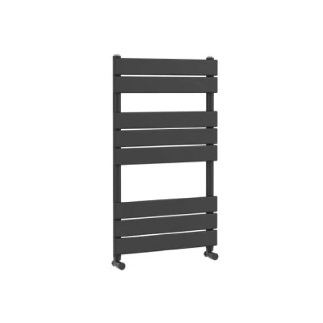NUIE Nuie - Piazza Flat Panel Heated Towel Rail 840mm h x 500mm w - Anthracite HLA82