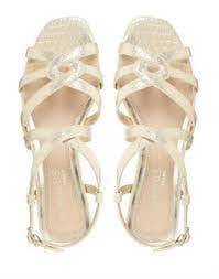 Head Over Heels by Dune Gold 'Jaidan' Ankle Strap Sandals - 3
