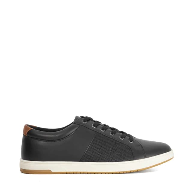 Dune London Mens Trez Low-Top Trainers Black Synthetic male 6 (40)