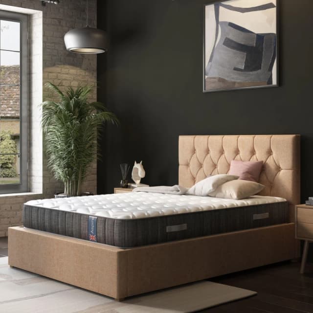 Aspire Aspire UK Made Pocket Sprung Mattress in a Box in White Size: Small Single White Small Single Unisex 5057632299604