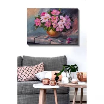 Kanvas Tablo (70 x 100) - 129 Multicolor Decorative Canvas Painting