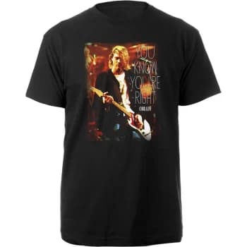 Kurt Cobain - You Know You're Right Unisex Large T-Shirt - Black
