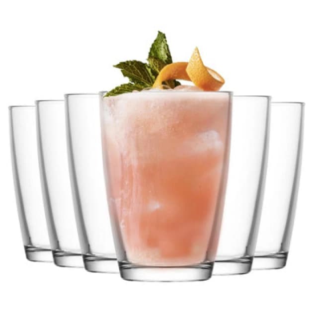 LAV Glassware Lav Vega Highball Glasses - 415Ml - Clear - Pack Of 6