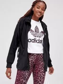 adidas Originals Laced Track Top - Black, Size 14, Women