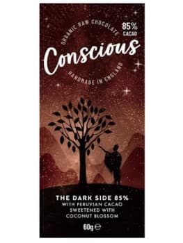 Conscious Chocolate Dark Side 85% - 60g (10 minimum)