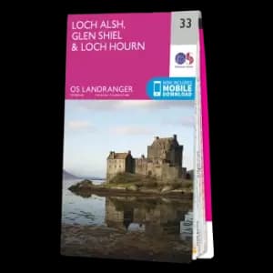 Map of Loch Alsh, Glen Shiel & Loch Hourn