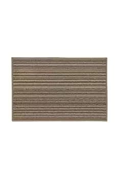 JVL Arona Beige Indoor Machine Washable Doormat 40 x 60cm