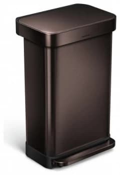 simplehuman 45 Litre Liner Pocket Kitchen Bin Bronze