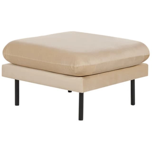 Beliani Ottoman Vinterbro Velvet Beige
