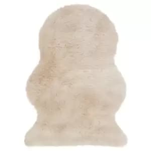 Asiatic Carpets Auckland Single Faux Sheepskin Machine Woven Rug Honey - 70 x 100cm