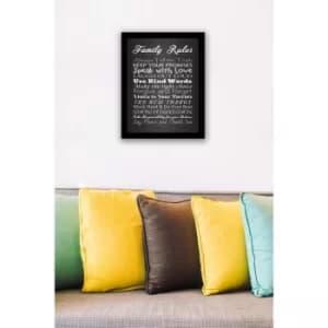 SC0314 Multicolor Decorative Framed MDF Painting