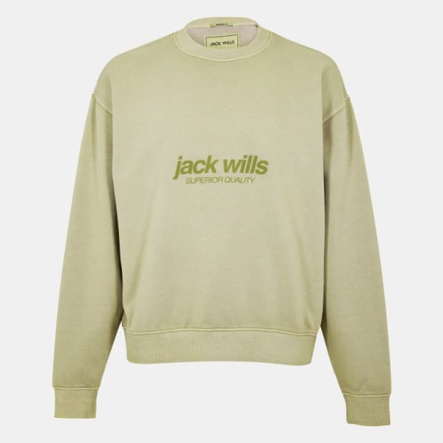 Jack Wills Logo Sweatshirt - Beige Beige XS