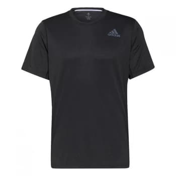 adidas HEAT. RDY Running T-Shirt Mens - Black / Black