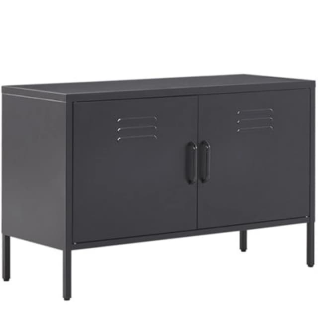 Beliani Storage Unit Uria Metal Black