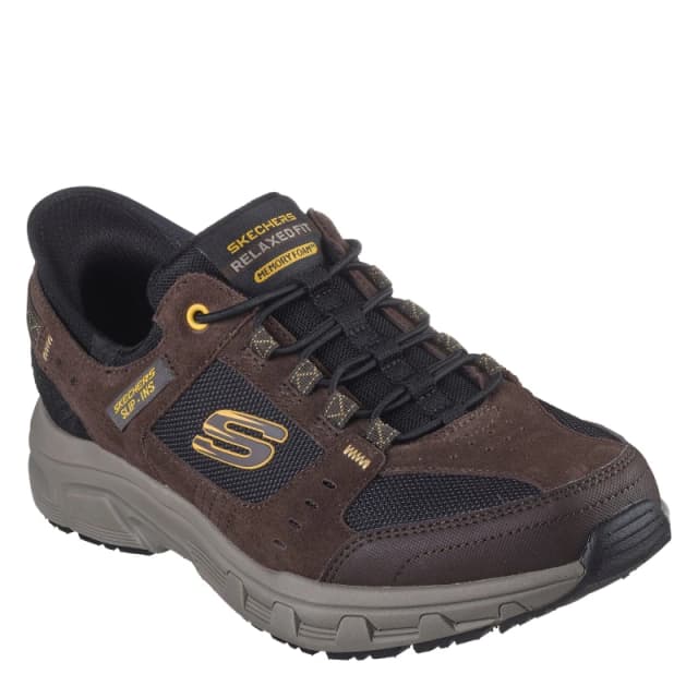 Skechers Oak Canyon Slip On Runners Mens Brown male 7 (41)