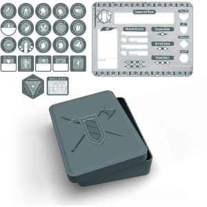 D&D Fighter Token Set (Player Board & 22 tokens)