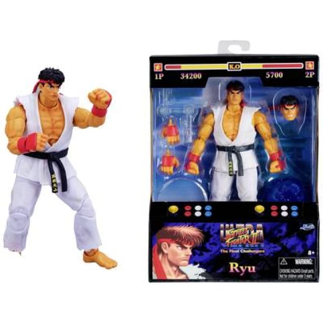 JADA TOYS Jada Toys Street Fighter II Ryu 6 Figure 253252025