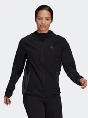adidas Fast Radically Reflective Run Jacket, Black Size XS Women