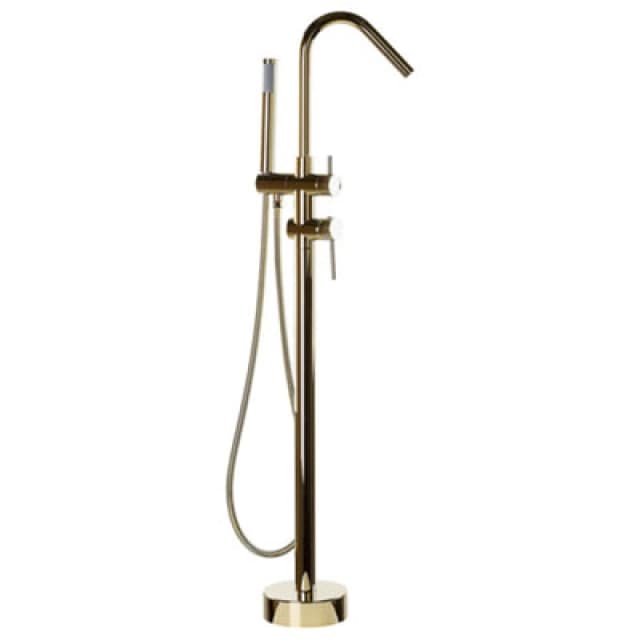 Beliani Freestanding Bathtub Faucet Victoria Gold