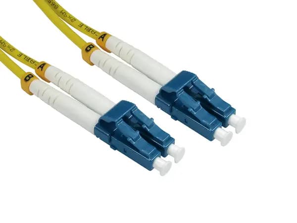 Cabels Direct 1m OS2 Fibre Optic Cable, LC - LC (Single Mode)