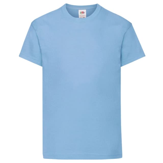 Fruit Of The Loom 61019 girls's Children's T shirt in Blue